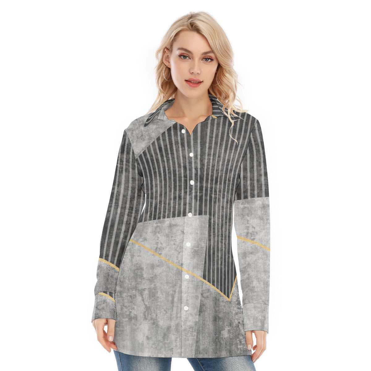 All-Over Print Women's Long Shirt