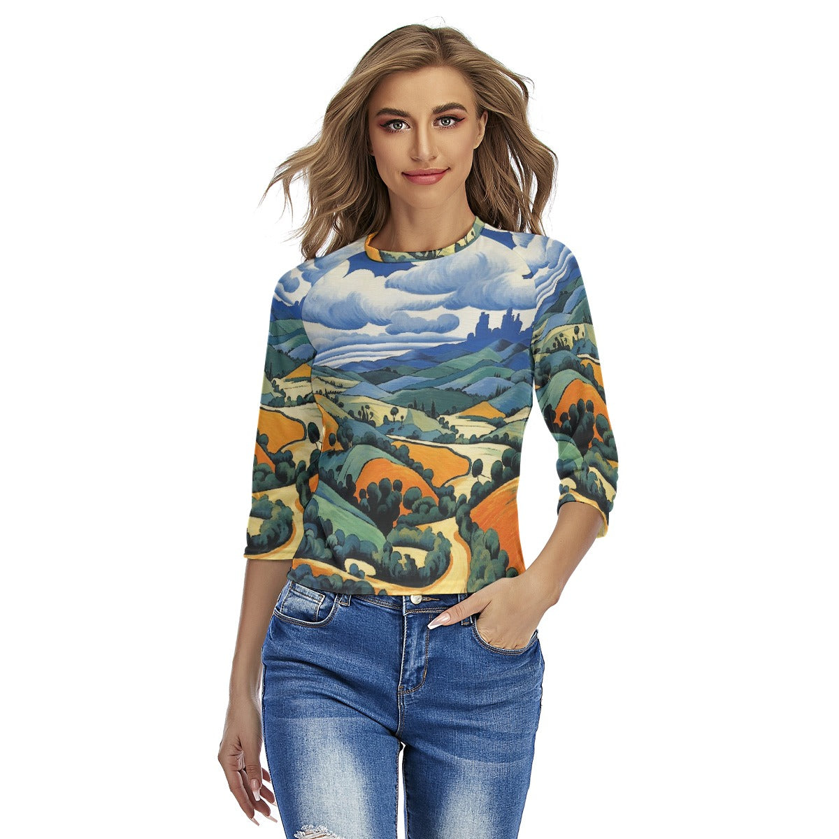 All-Over Print Women's Raglan Sleeves T-shirts