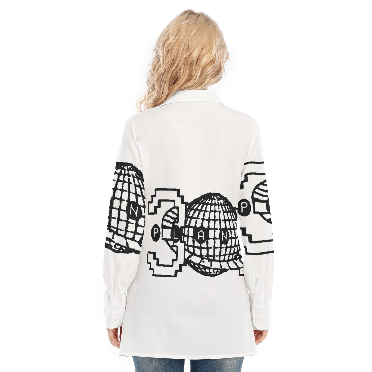 All-Over Print Women's Long Shirt