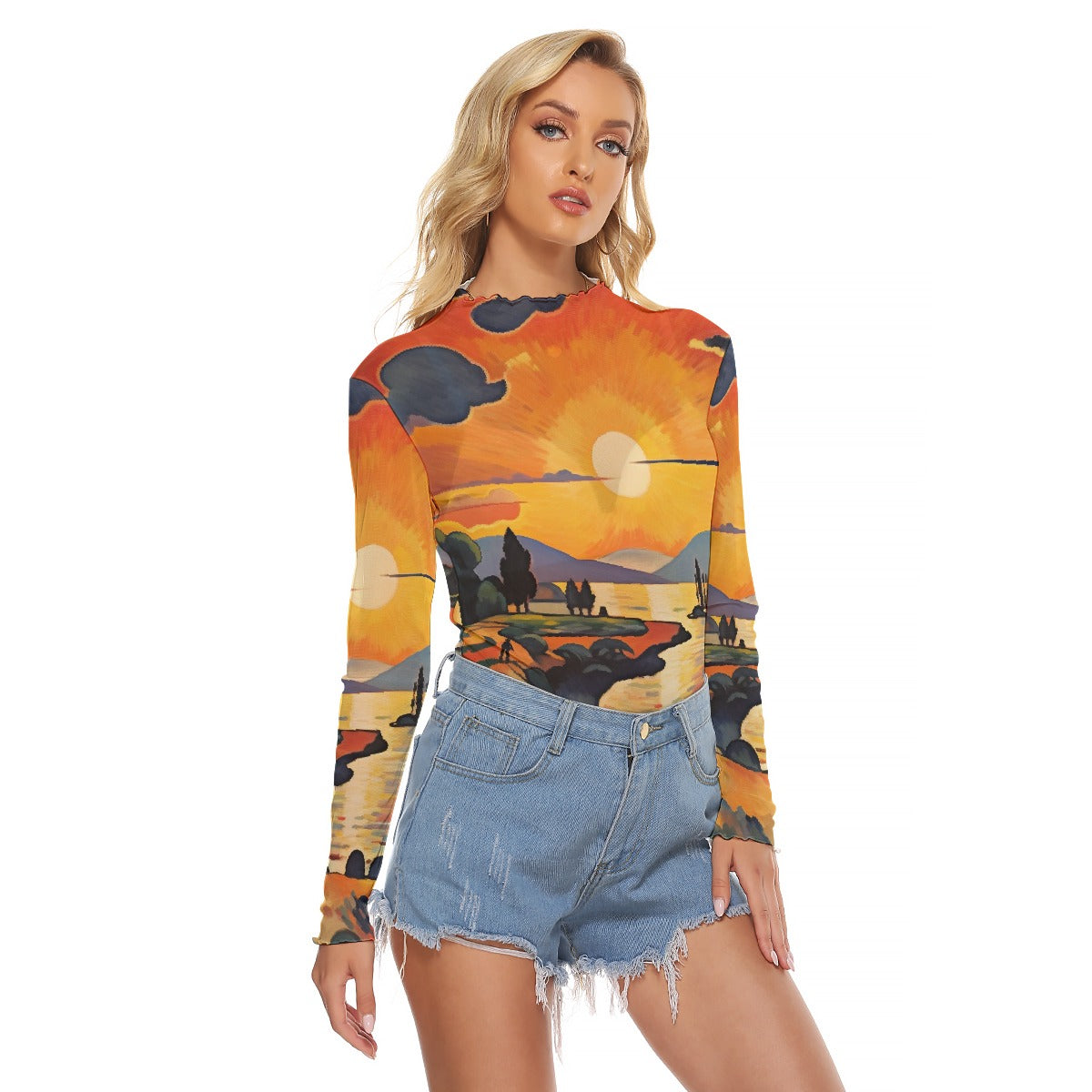 All-Over Print Women's Mesh T-shirt