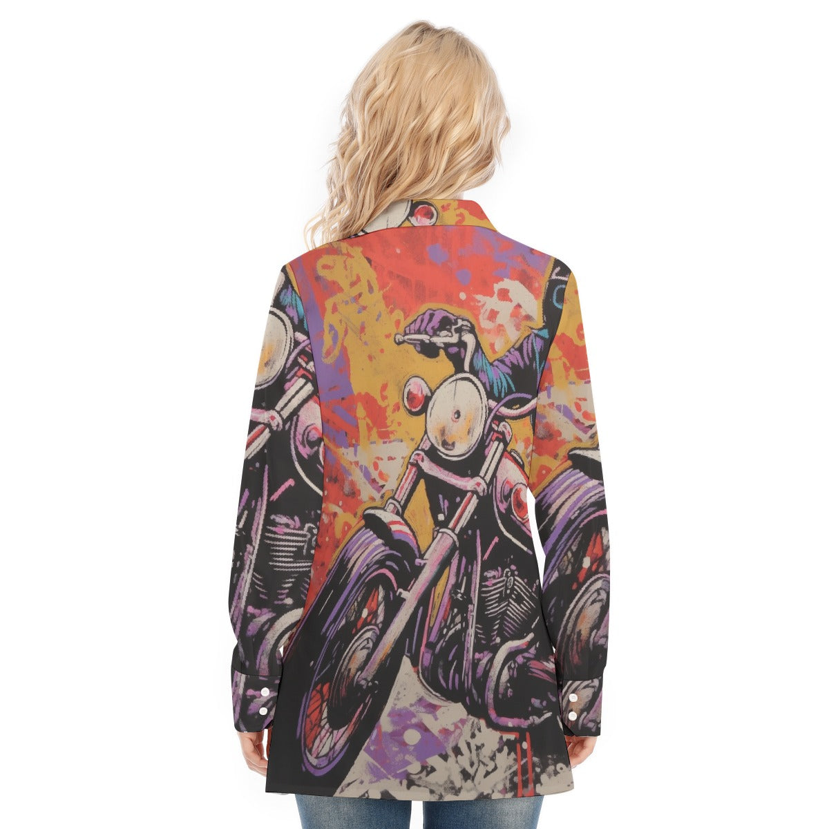 All-Over Print Women's Long Shirt