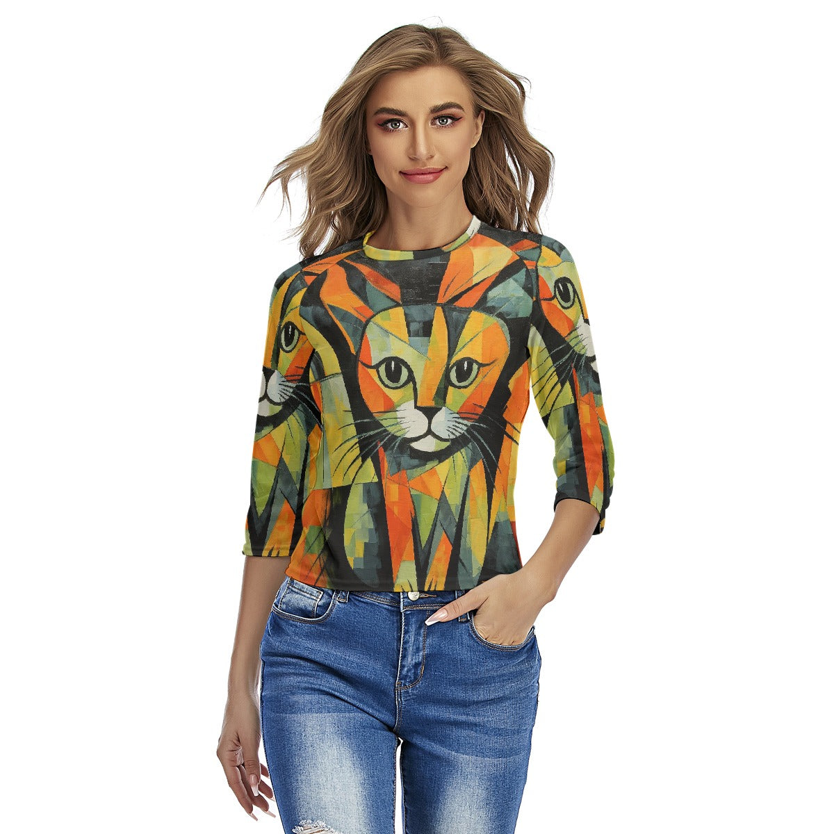 All-Over Print Women's Raglan Sleeves T-shirts