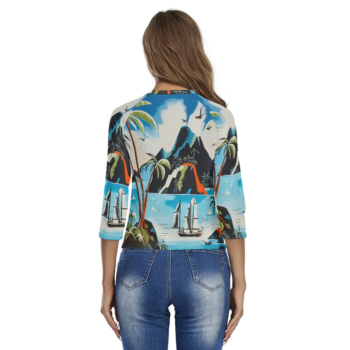 All-Over Print Women's Raglan Sleeves T-shirts