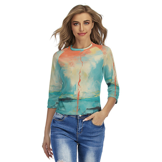 All-Over Print Women's Raglan Sleeves T-shirts