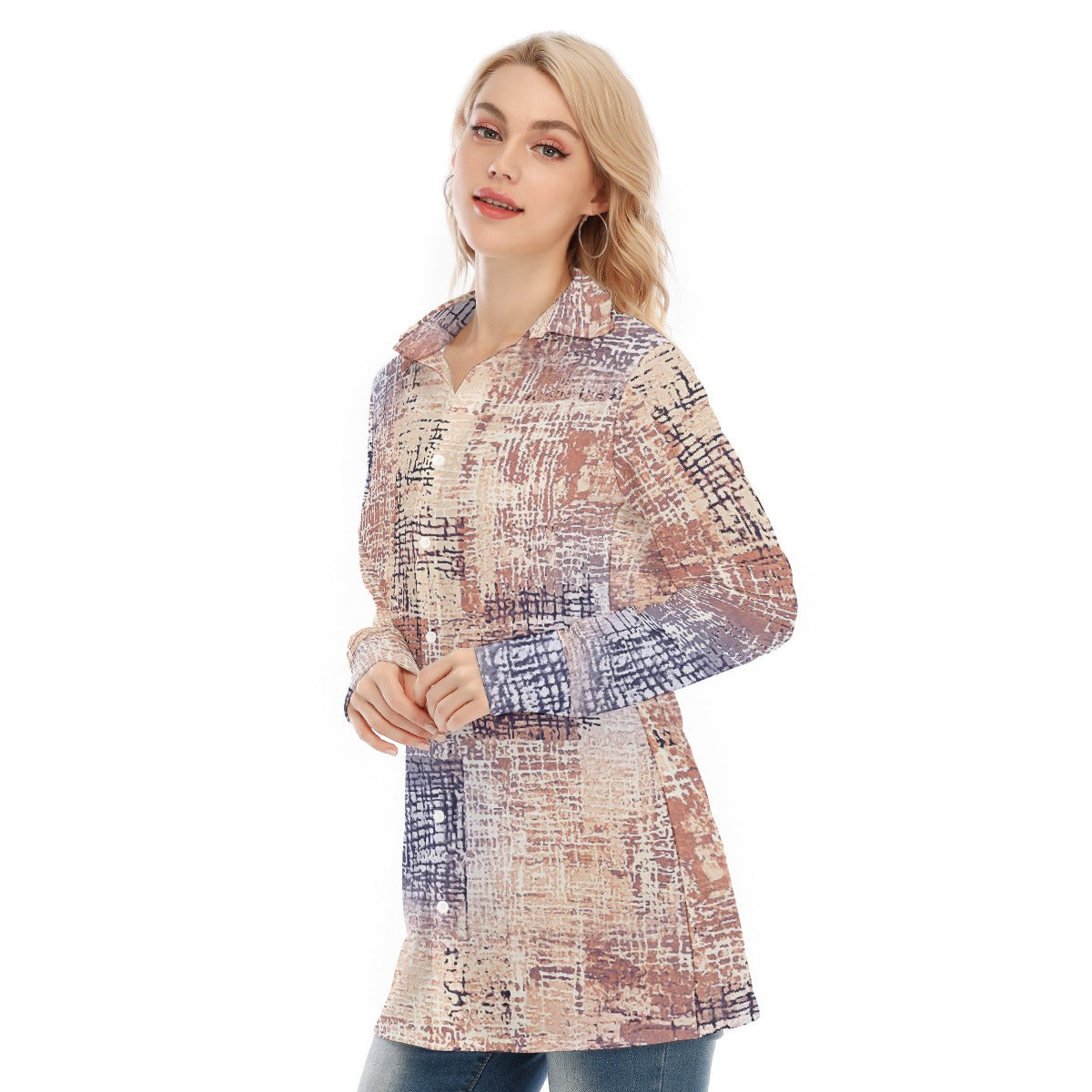 All-Over Print Women's Long Shirt