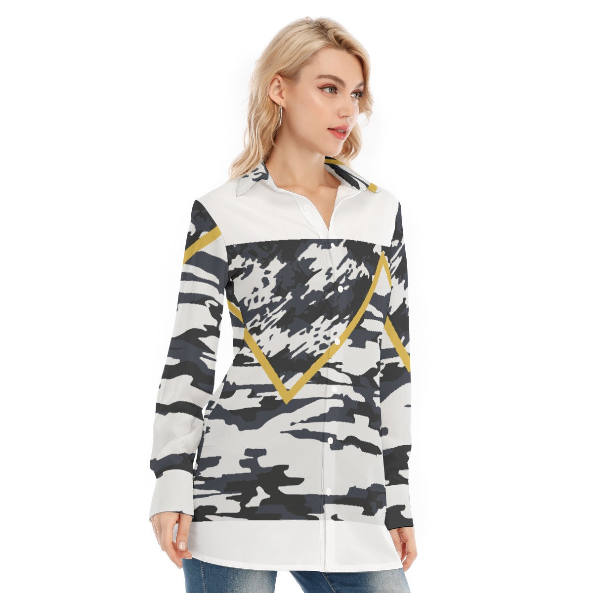 All-Over Print Women's Long Shirt