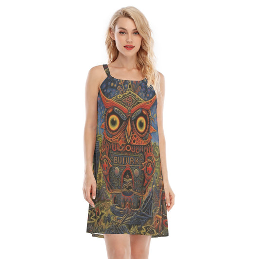 All-Over Print Women's O-neck Cami Dress