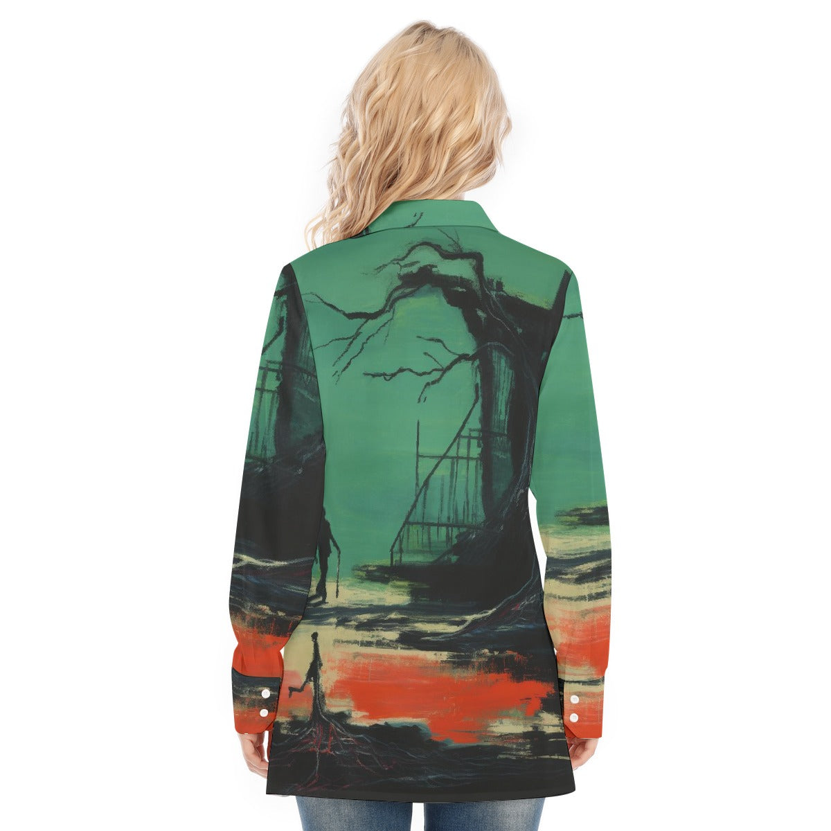 All-Over Print Women's Long Shirt