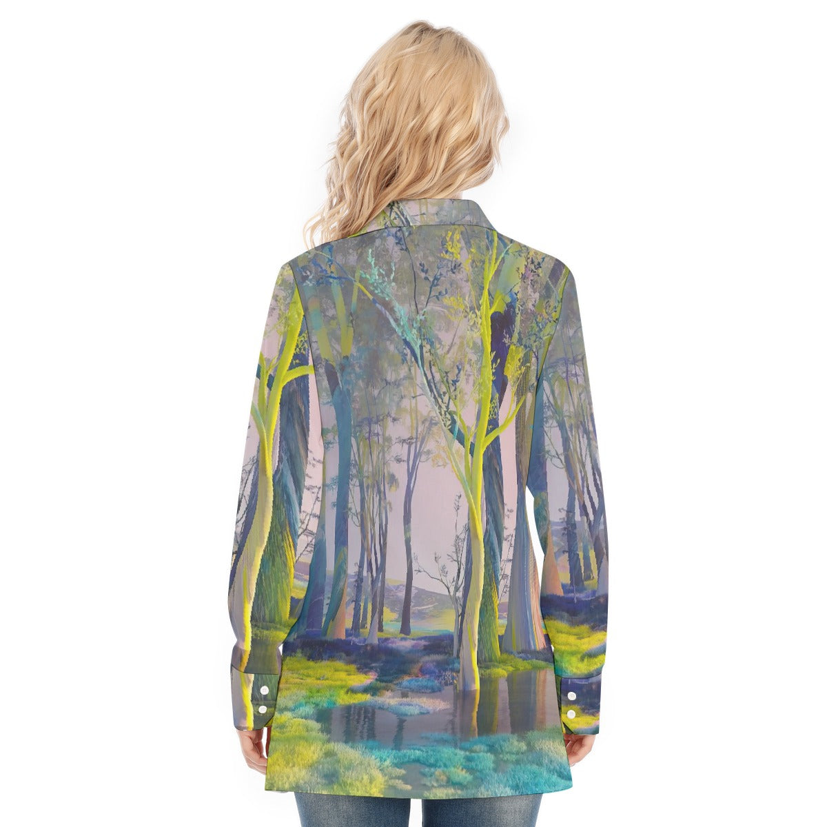 All-Over Print Women's Long Shirt