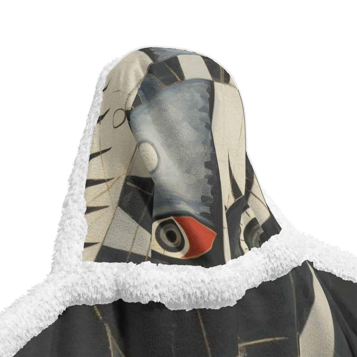 All-Over Print Unisex Wearable Hooded Blanket