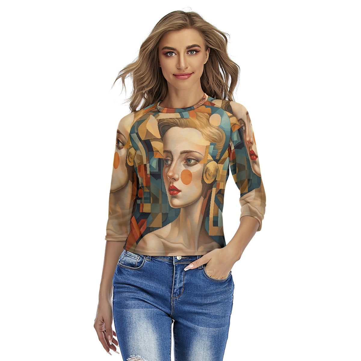 All-Over Print Women's Raglan Sleeves T-shirts