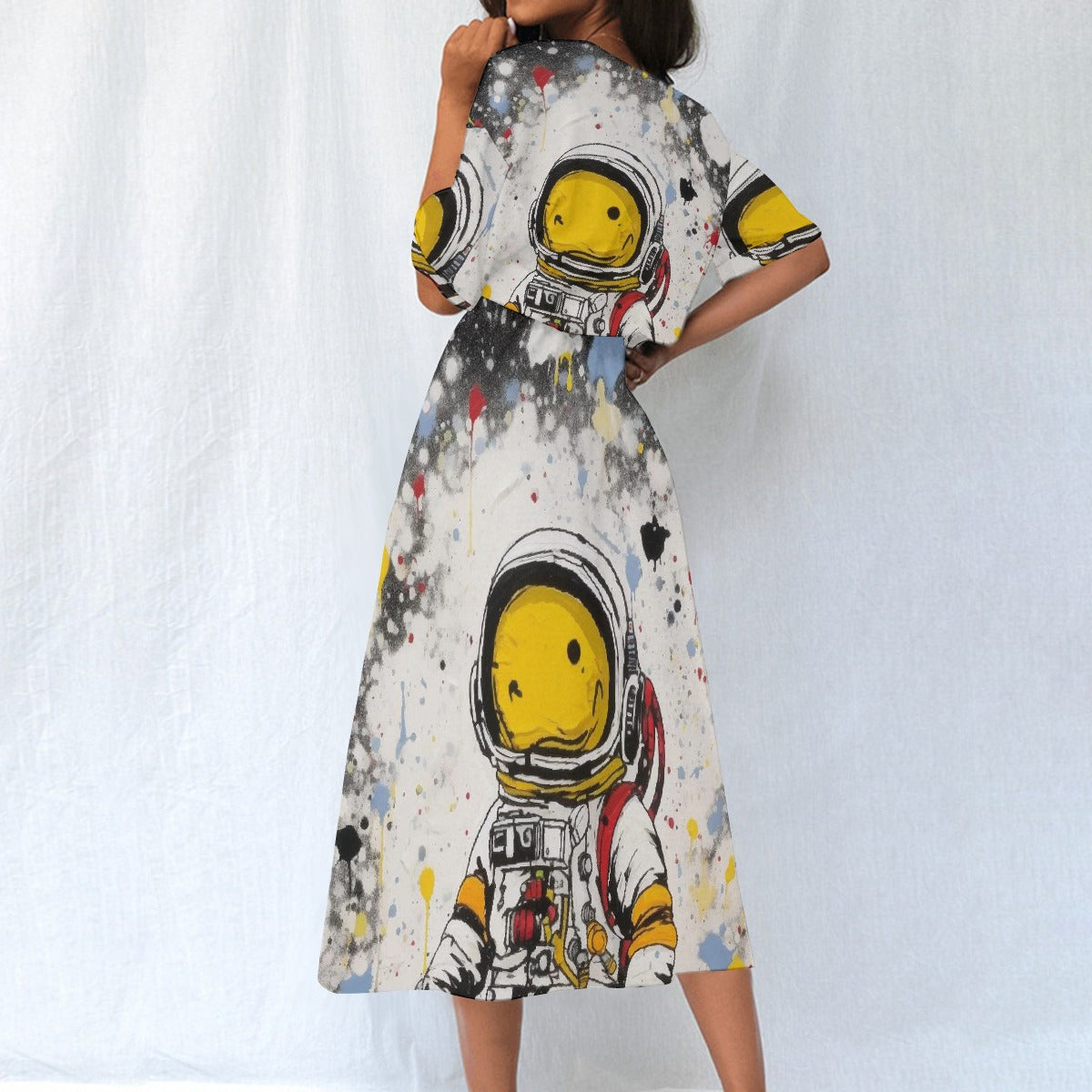 All-Over Print Women's Elastic Waist Dress