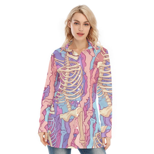 All-Over Print Women's Long Shirt