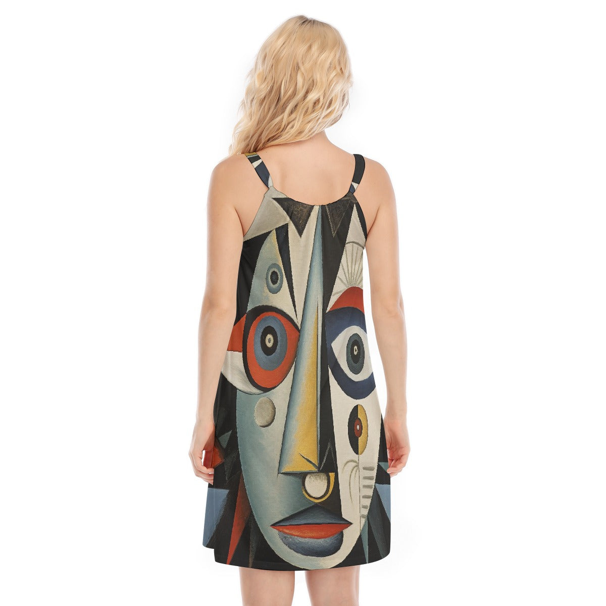 All-Over Print Women's O-neck Cami Dress