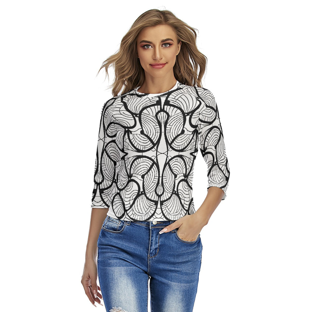 All-Over Print Women's Raglan Sleeves T-shirts