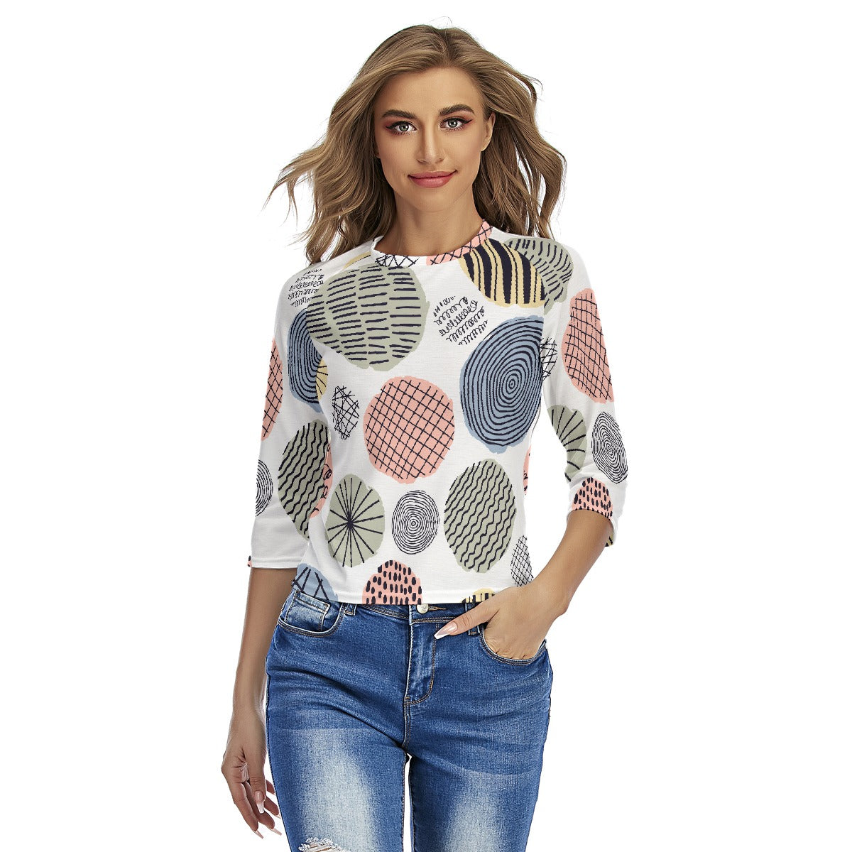 All-Over Print Women's Raglan Sleeves T-shirts