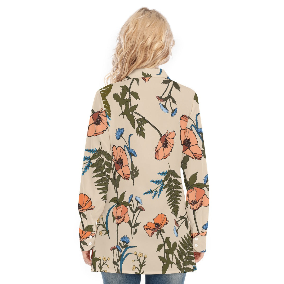 All-Over Print Women's Long Shirt