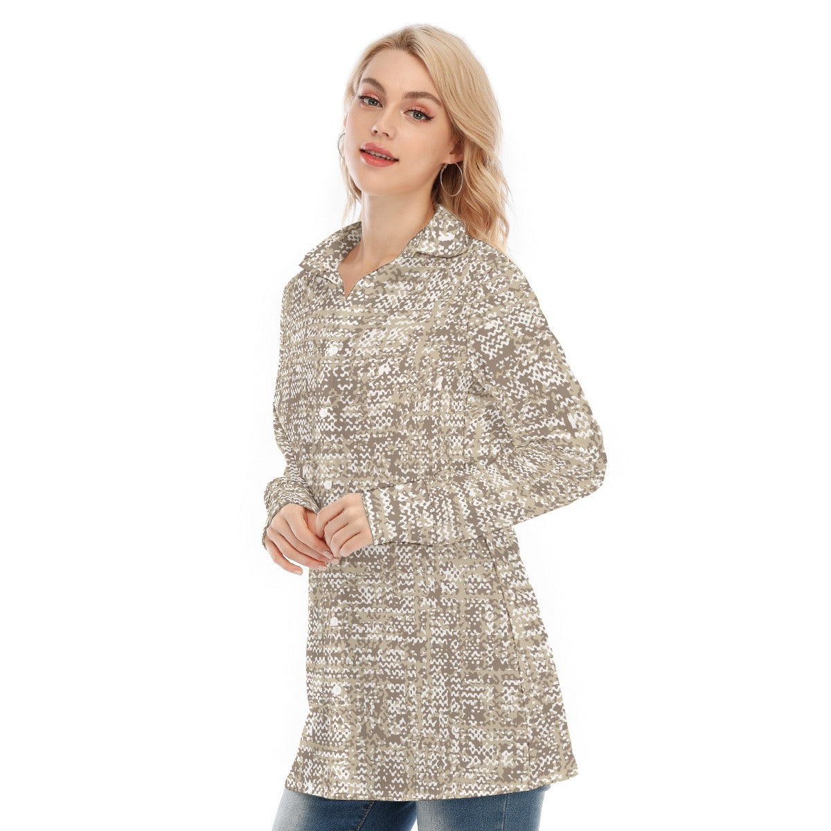 All-Over Print Women's Long Shirt