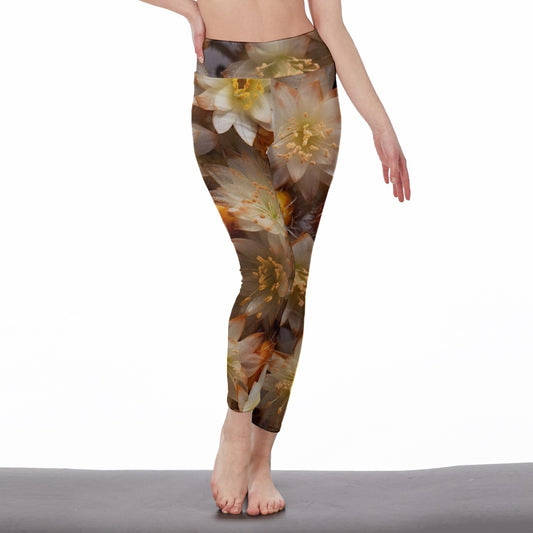 All-Over Print Women's High Waist Leggings | Side Stitch Closure