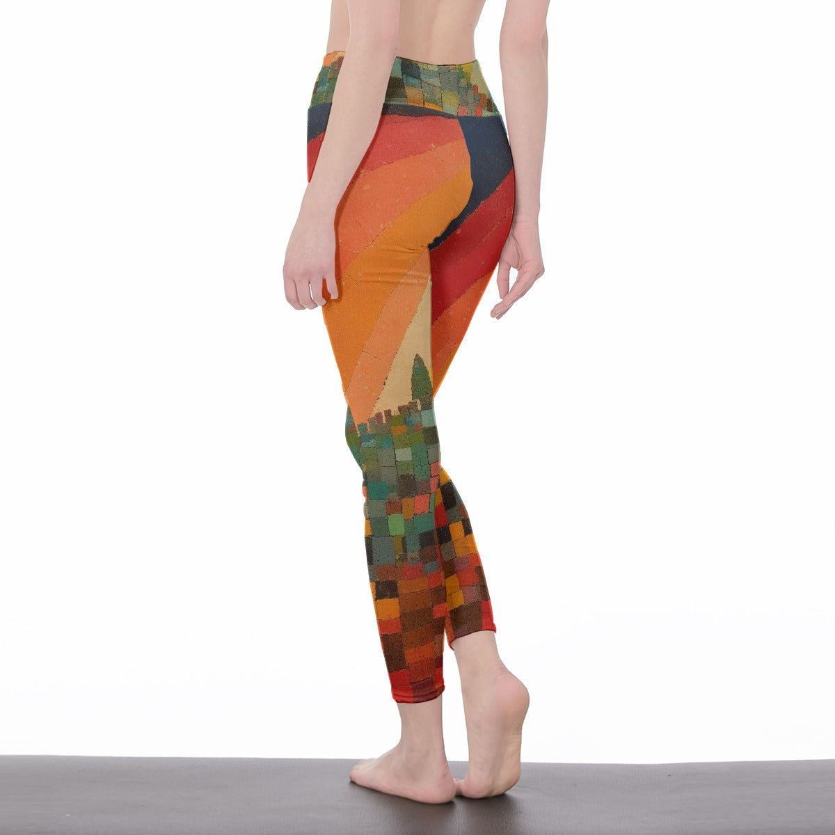 All-Over Print Women's High Waist Leggings | Side Stitch Closure