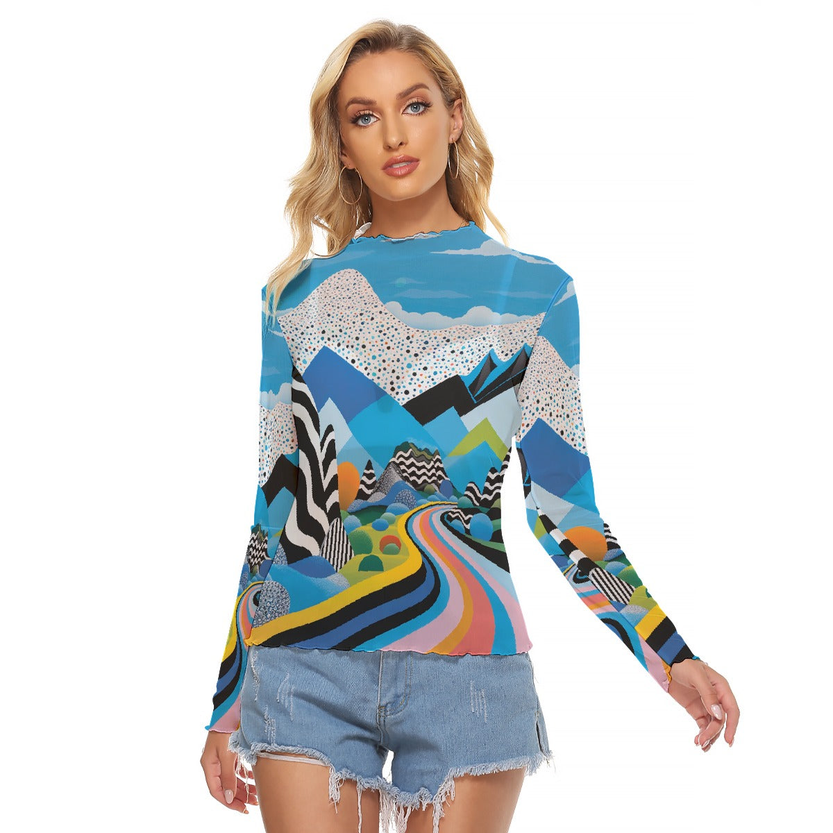 All-Over Print Women's Mesh T-shirt