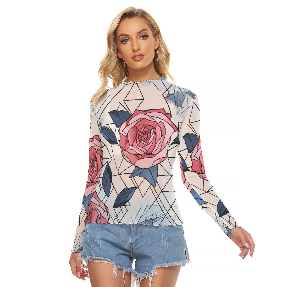 All-Over Print Women's Mesh T-shirt