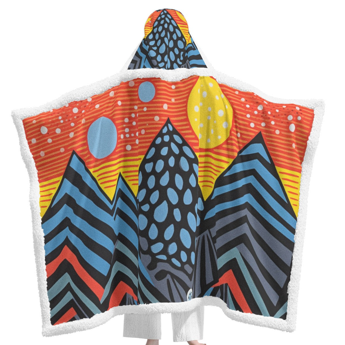 All-Over Print Unisex Wearable Hooded Blanket