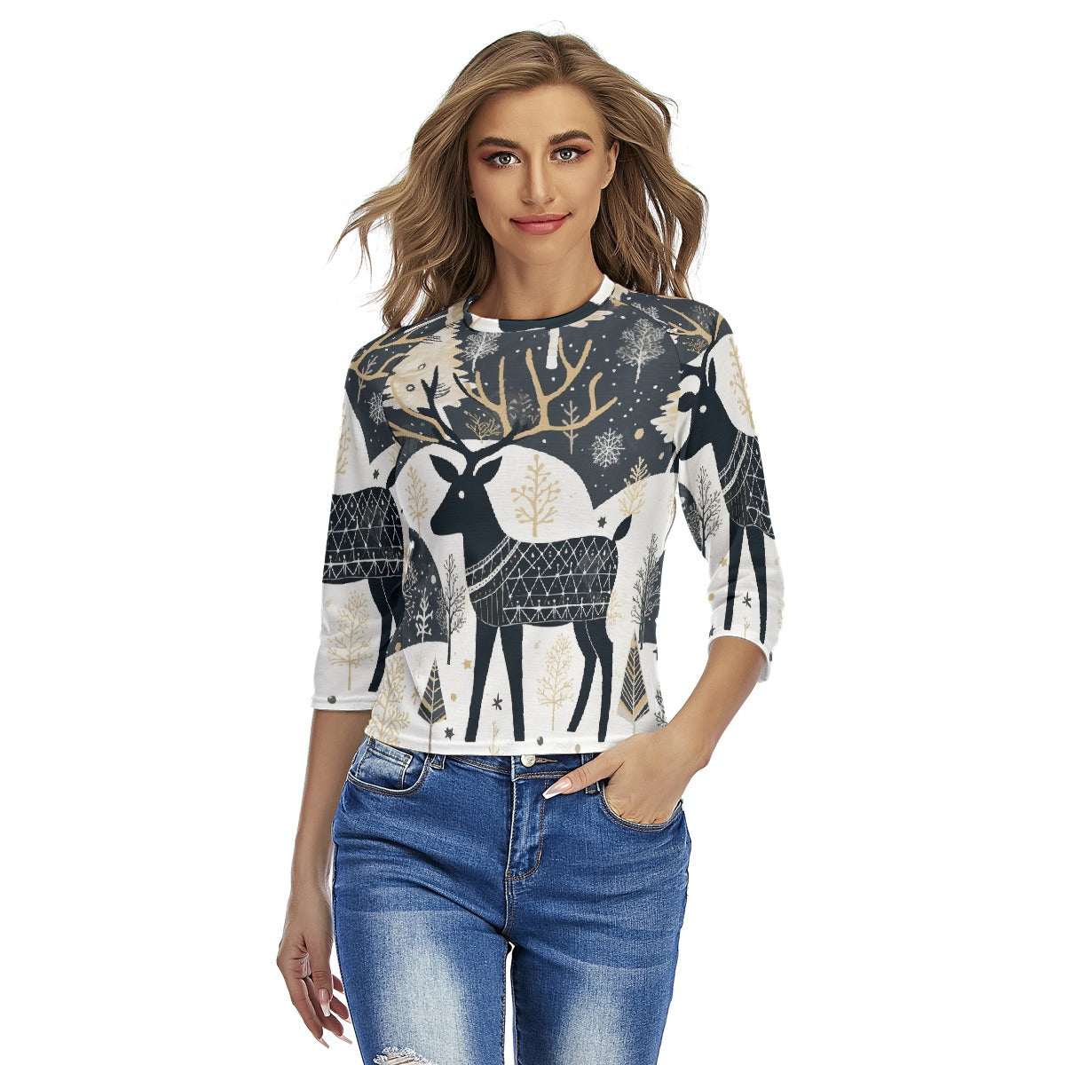 All-Over Print Women's Raglan Sleeves T-shirts