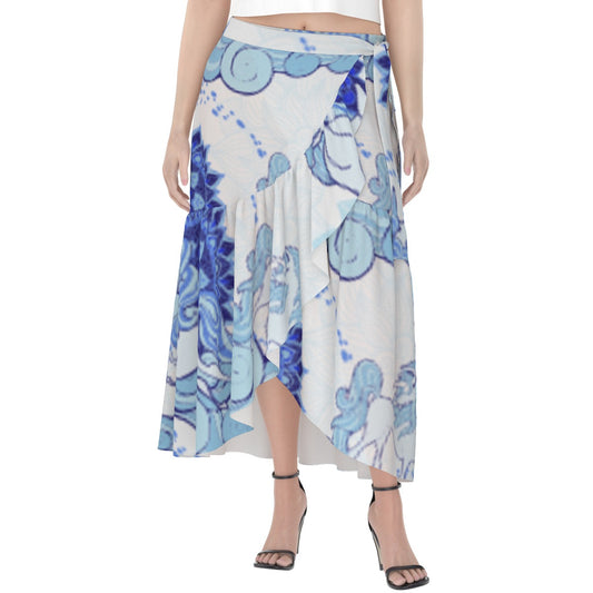 All-Over Print Women's Wrap Skirt