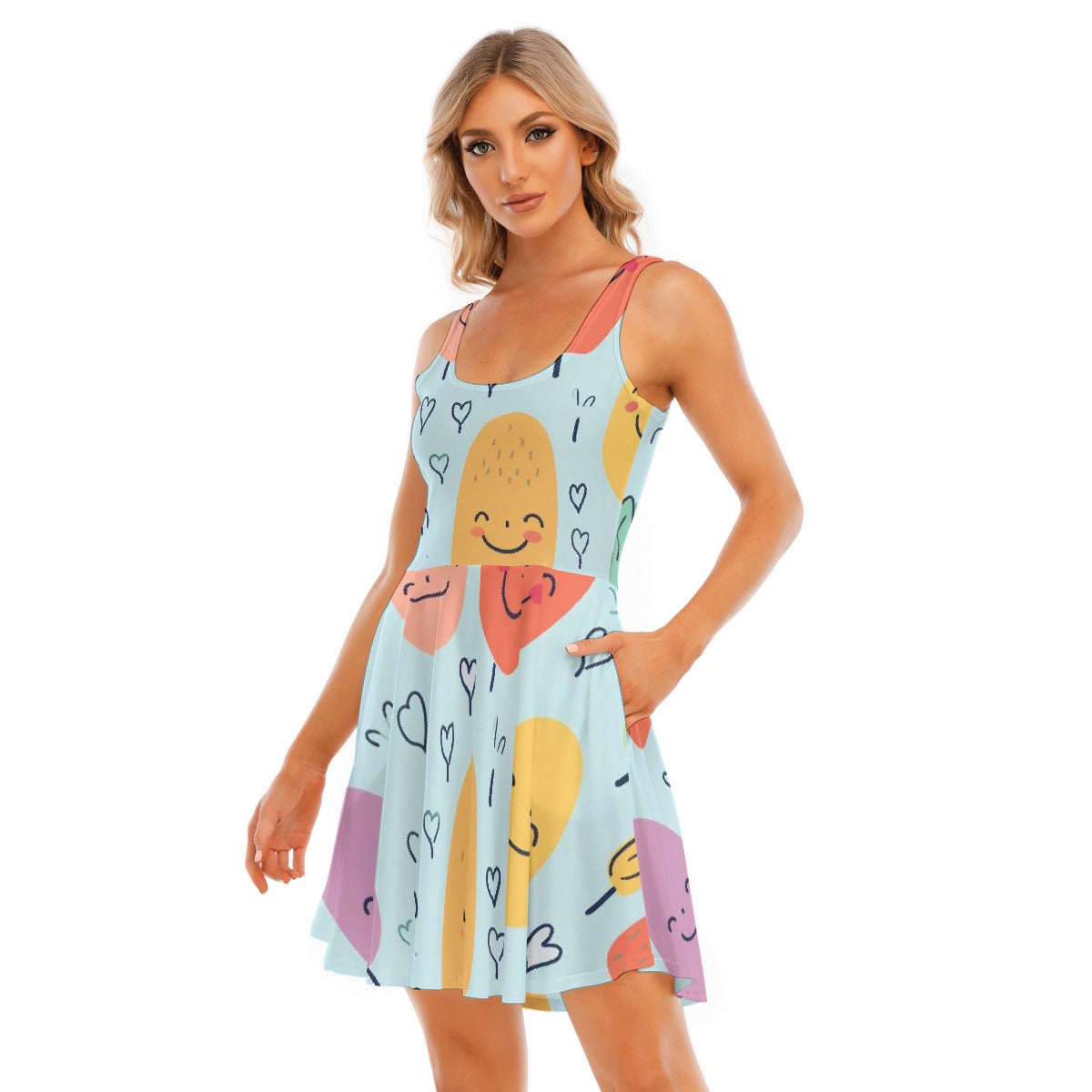 All-Over Print Women's Tank Vest Dress