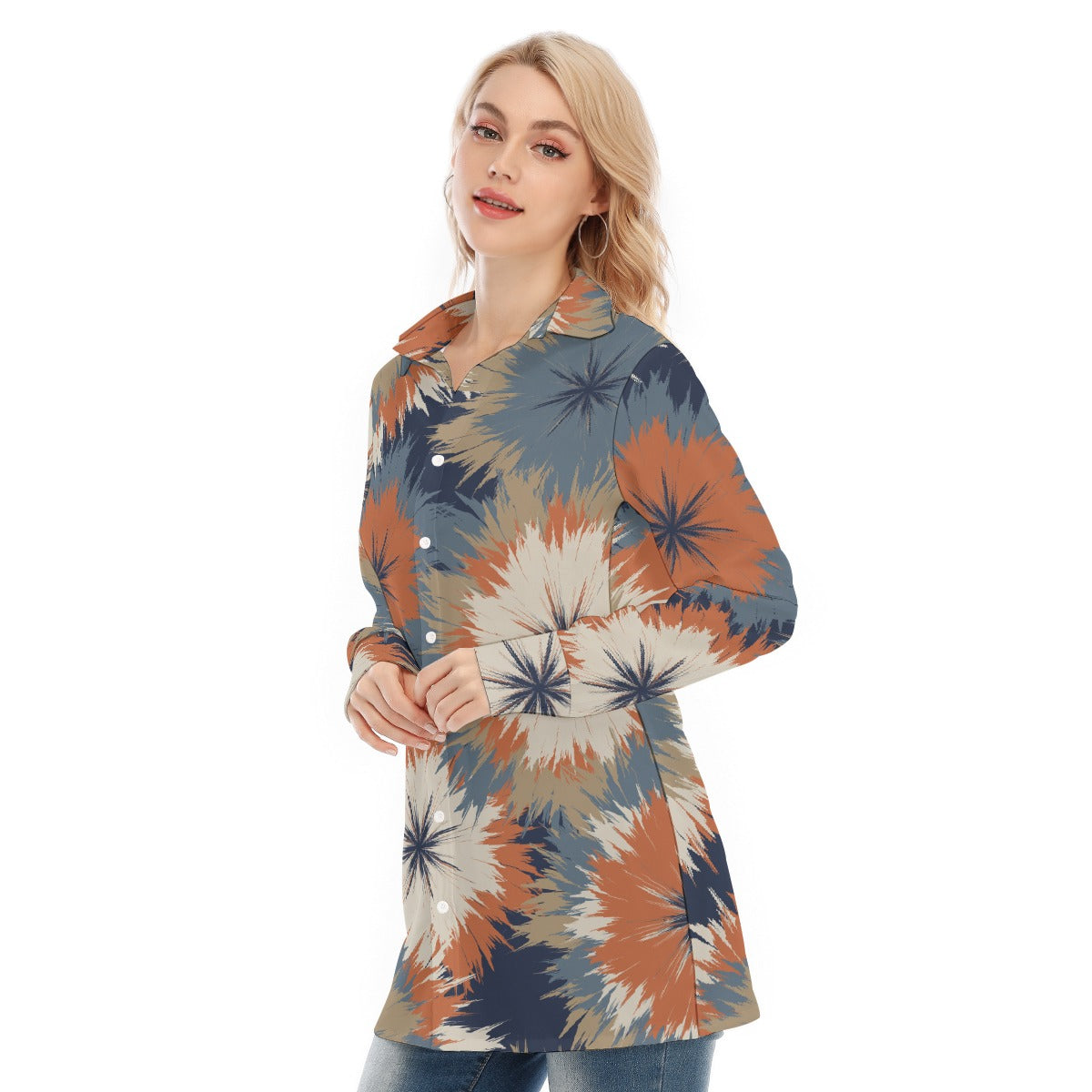 All-Over Print Women's Long Shirt