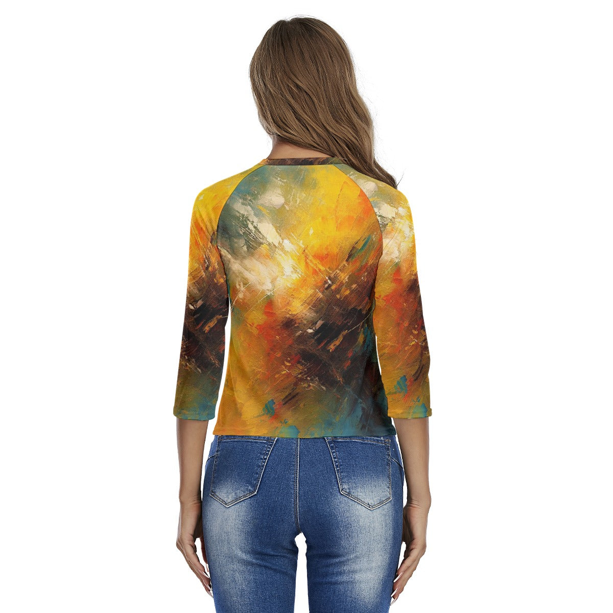 All-Over Print Women's Raglan Sleeves T-shirts