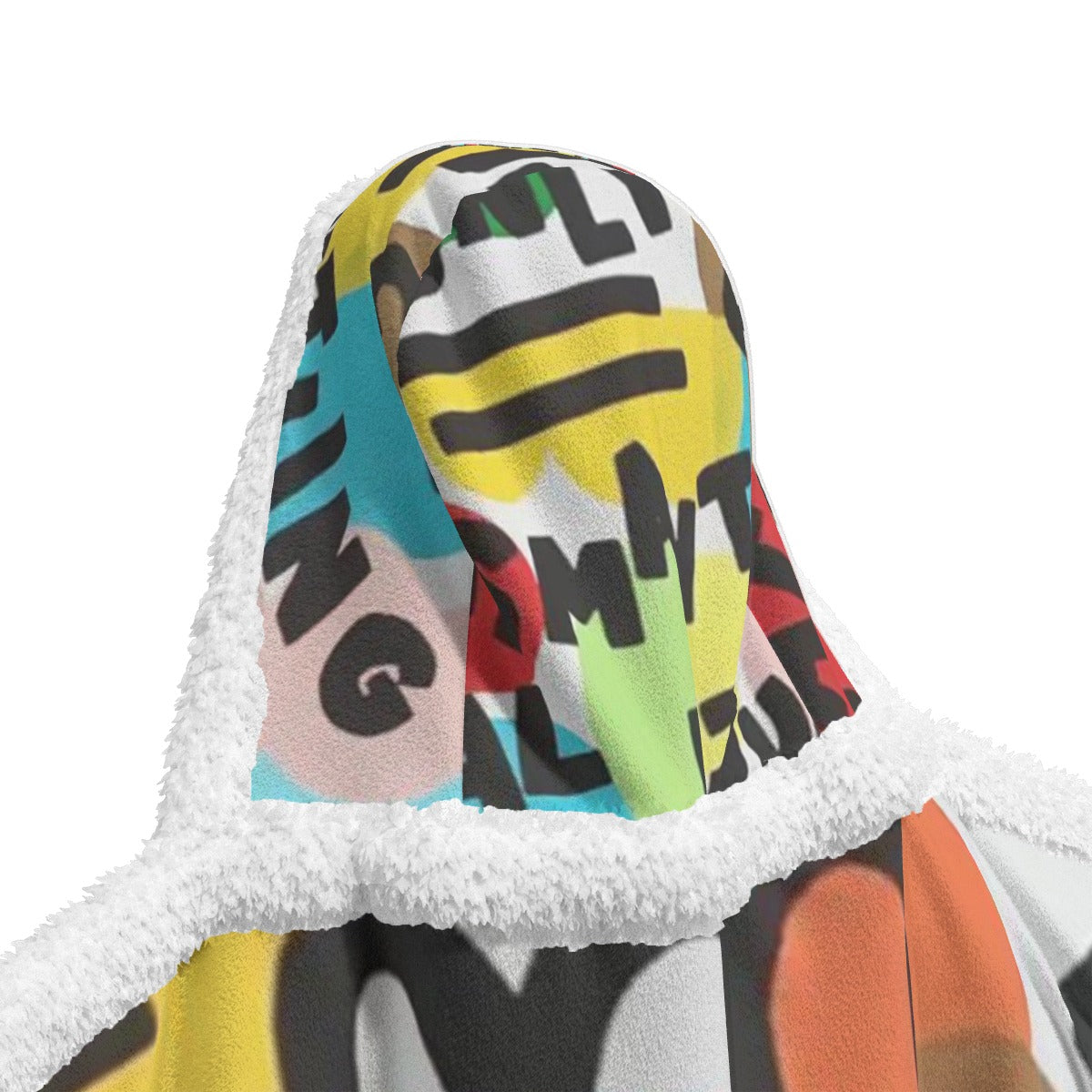 All-Over Print Unisex Wearable Hooded Blanket