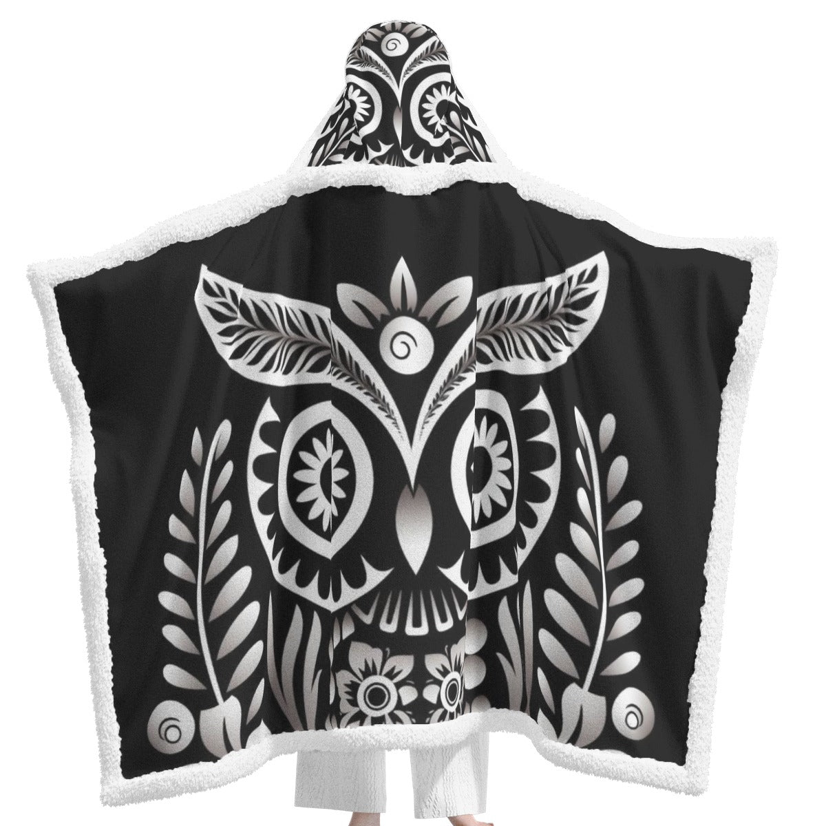 All-Over Print Unisex Wearable Hooded Blanket