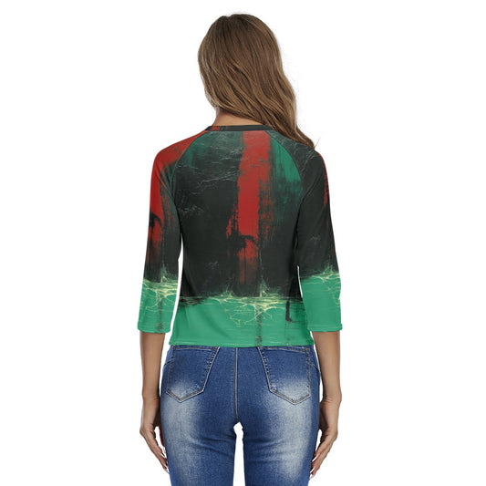 All-Over Print Women's Raglan Sleeves T-shirts