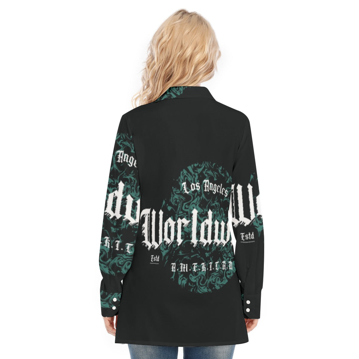 All-Over Print Women's Long Shirt