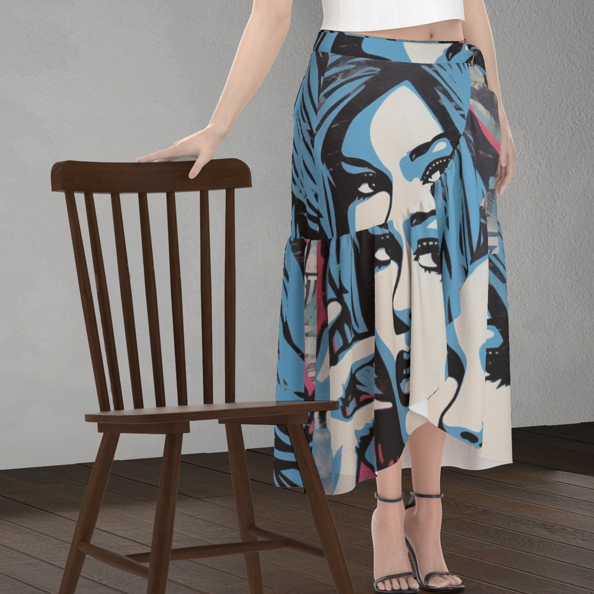 All-Over Print Women's Wrap Skirt