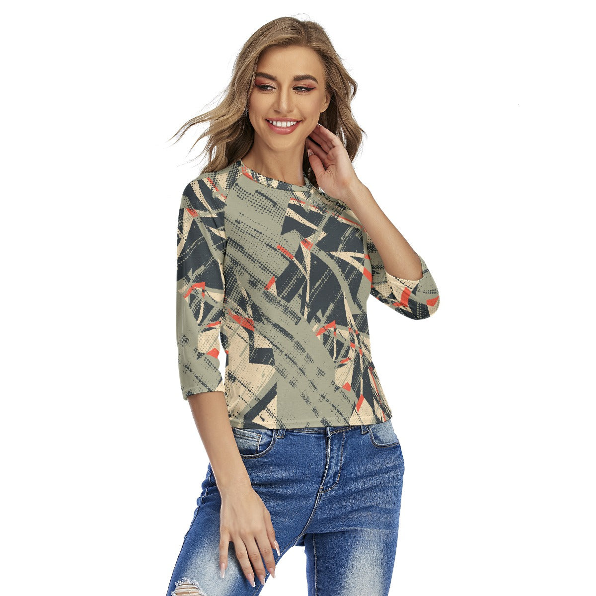 All-Over Print Women's Raglan Sleeves T-shirts