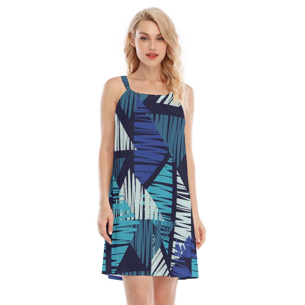 All-Over Print Women's O-neck Cami Dress