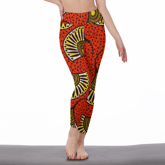 All-Over Print Women's High Waist Leggings | Side Stitch Closure