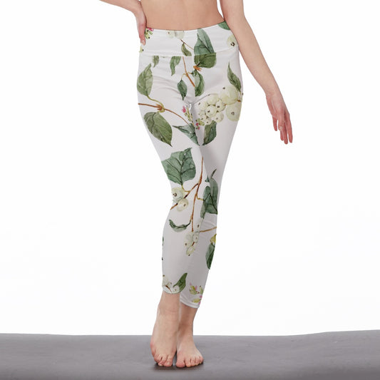 All-Over Print Women's High Waist Leggings | Side Stitch Closure