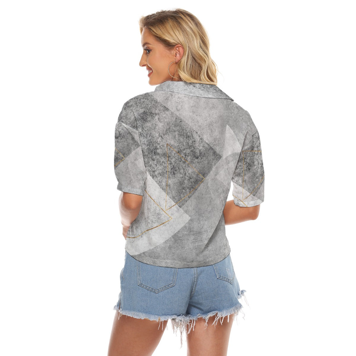 All-Over Print Women's V-neck Shirts