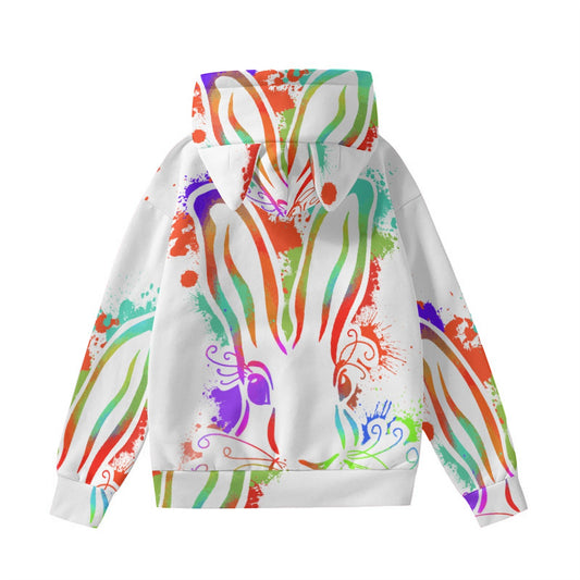 All-Over Print Women’s Hoodie With Decorative Ears