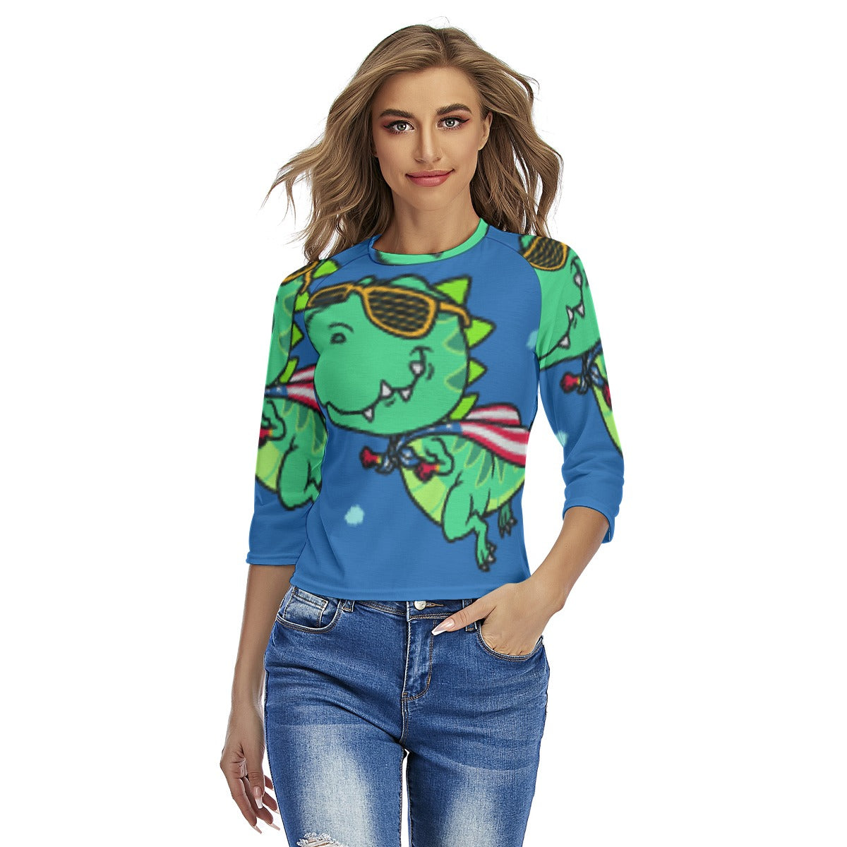 All-Over Print Women's Raglan Sleeves T-shirts