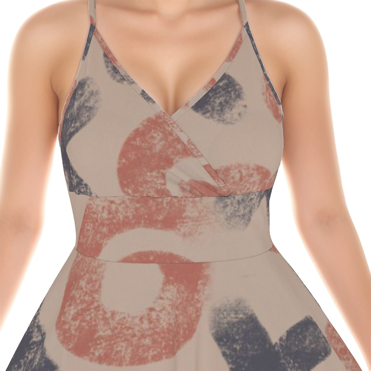 All-Over Print Women‘s Cross Cami Dress