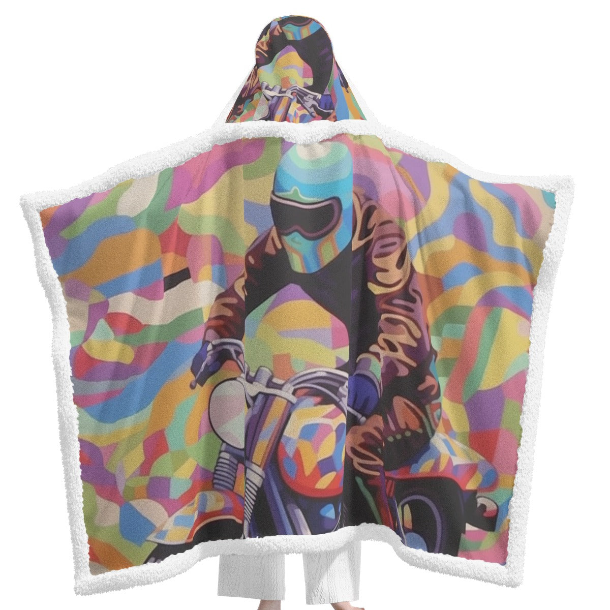 All-Over Print Unisex Wearable Hooded Blanket