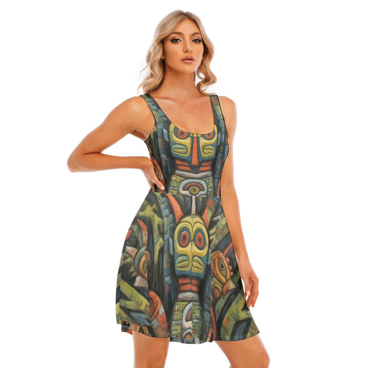 All-Over Print Women's Tank Vest Dress