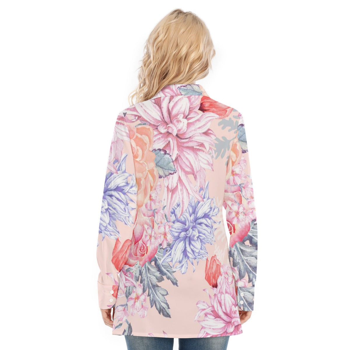 All-Over Print Women's Long Shirt