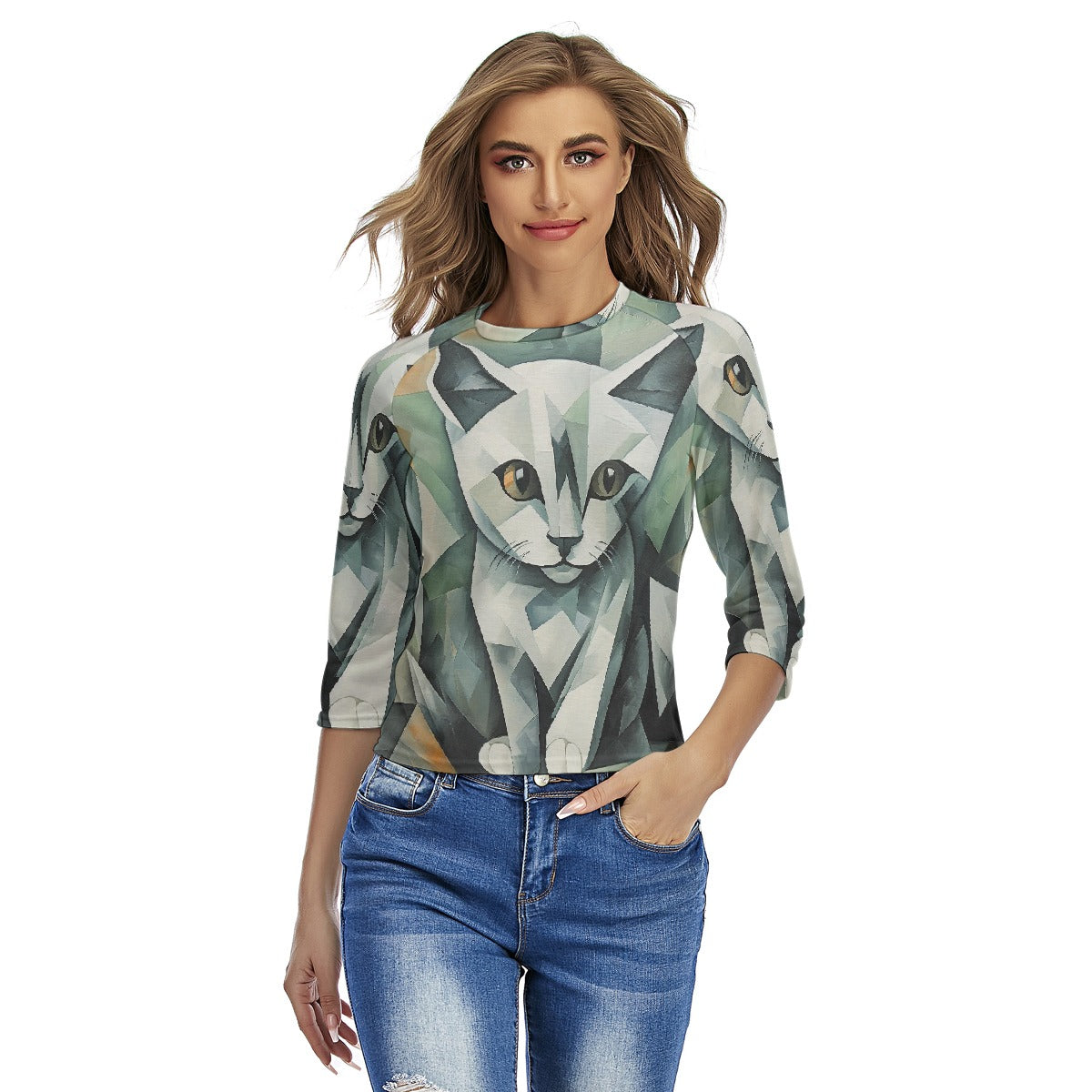 All-Over Print Women's Raglan Sleeves T-shirts