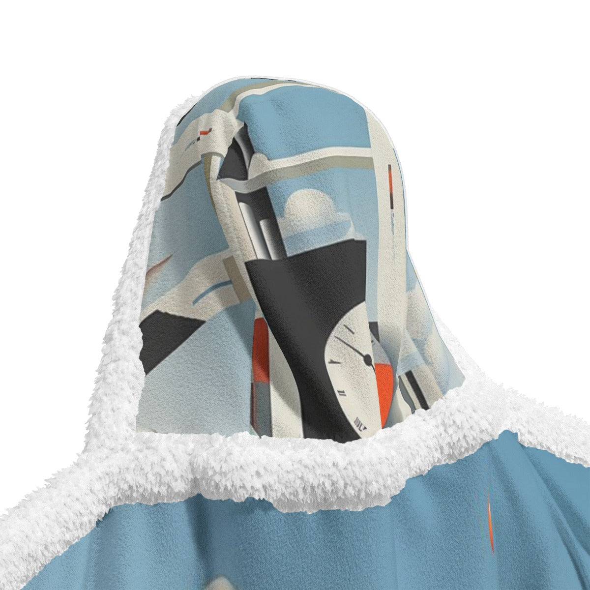 All-Over Print Unisex Wearable Hooded Blanket